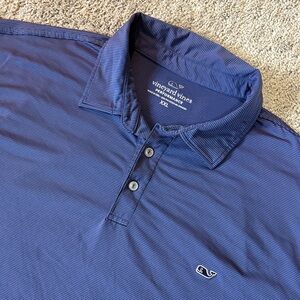 Vineyard Vines Men's Striped Purple Polo